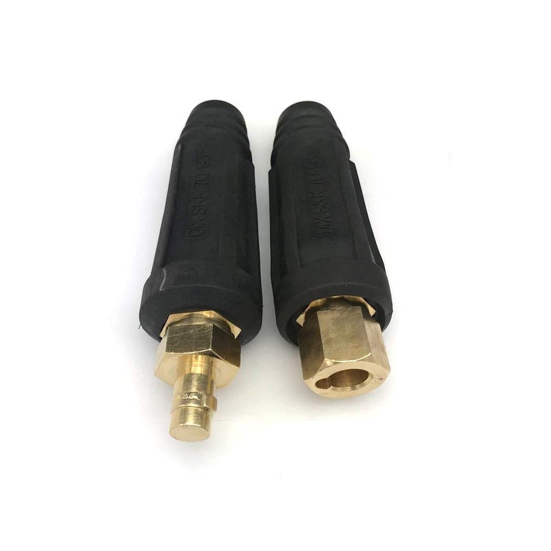KINGQ Welding Lead Cable Joint Quick Connector Pair DINSE-Style 200Amp-300Amp (#4-#1) 35-50 SQ-MM 2-Set - Image 3